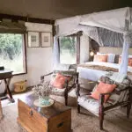 Tented Cottage interior. 