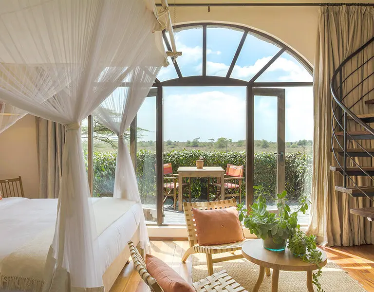 Tower Room at Ololo Safari Lodge.