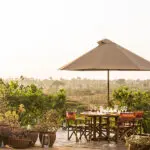 View from the pool deck at Ololo Safari Lodge. 