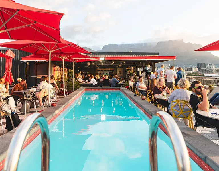 Weekends on the vibrant rooftop.