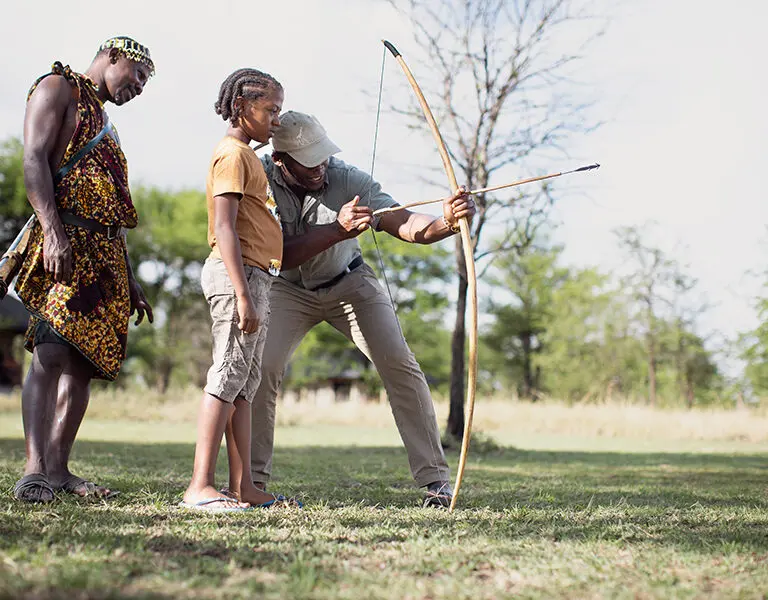 Serian's Serengeti Lamai is great for families with children. Activities include archery.