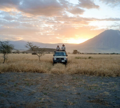 Hop on the game drive vehicle and head into any direction - the scenery around Lengai will leave you completely awestruck.