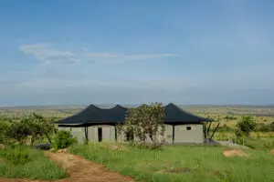Family tent exterior.
