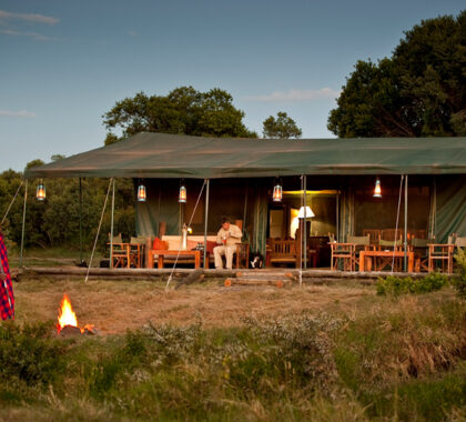 Porini Rhino Camp is a simple camp with small eco-footprint.