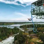Bungee jumping.