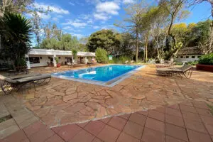 Ngorongoro Farm House swimming pool.