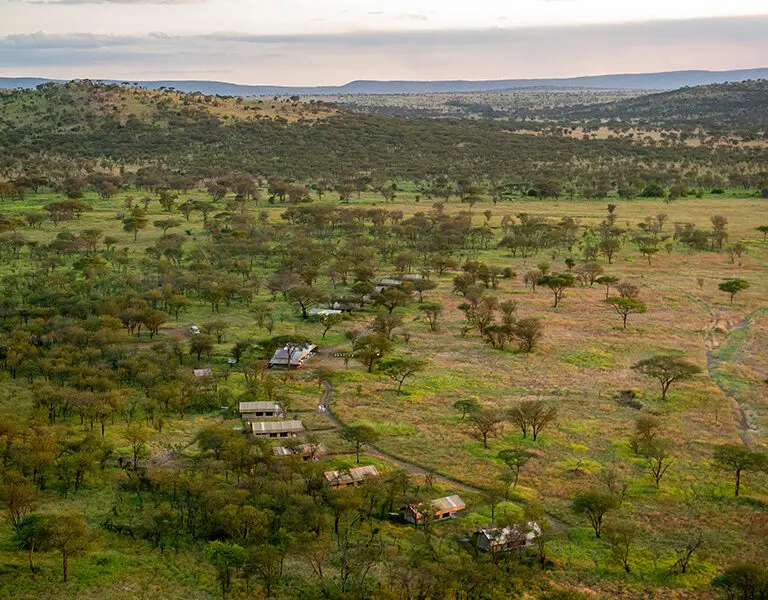 Aerial view of Serengeti Kati Kati.