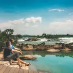 Increíbles vistas desde la piscina.