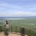 El mirador de las tierras altas del Ngorongoro.