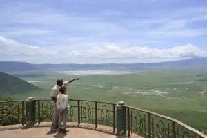 El mirador de las tierras altas del Ngorongoro.