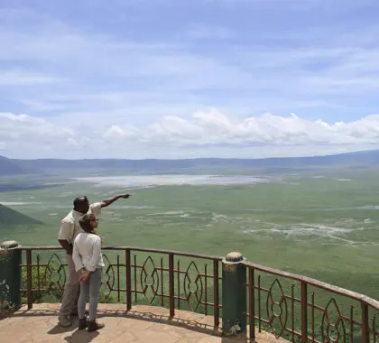 El mirador de las tierras altas del Ngorongoro.