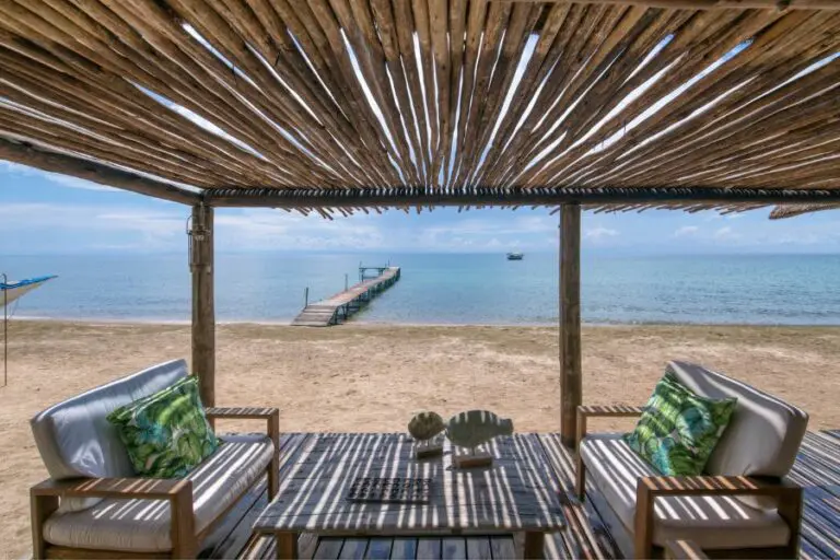 The beach lounge at Mbali Mbali Mahale.