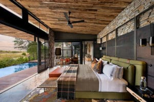 Lujosa suite con vistas.