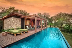 Una piscina con unas vistas sensacionales.