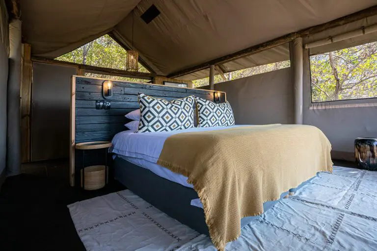 Guest tent interior.