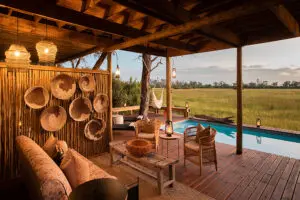 The pool lounge.