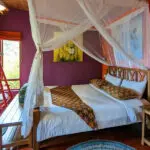 Rooms feature handmade furniture with a unique Euro-African style.