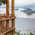 Marvel at the spectacular views across Lake Mutanda.