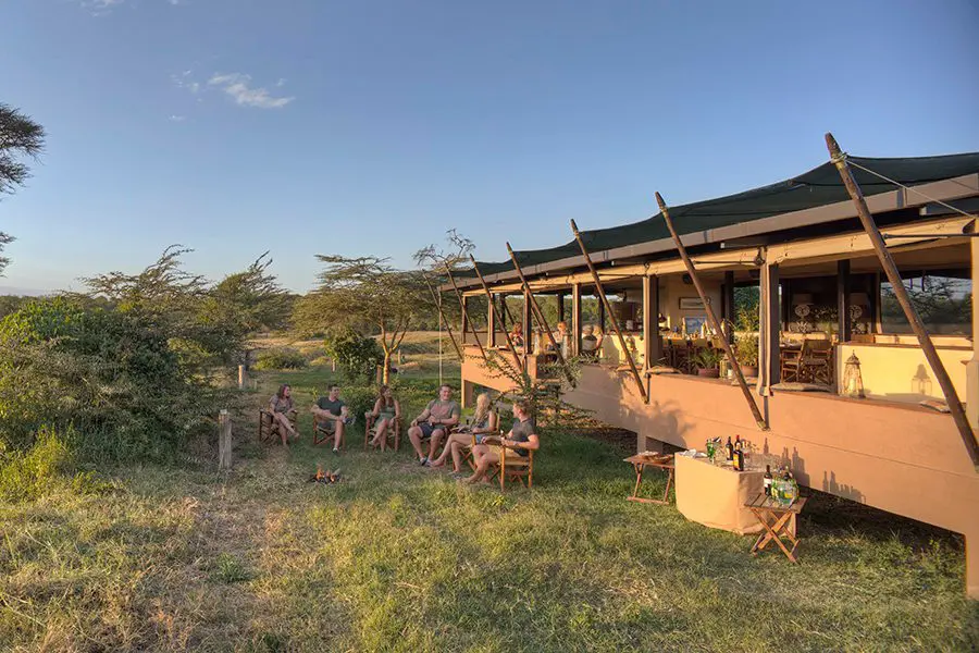 Bebidas por la tarde en Ol Pejeta Bush Camp.