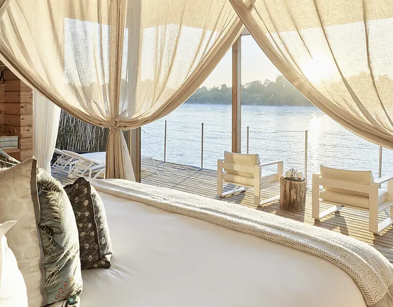 Vistas mágicas al despertar | Victoria Falls River Lodge