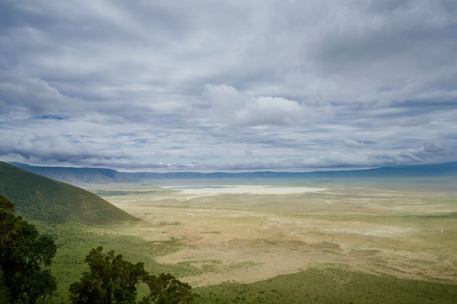 View from the top of Ngorongoro Crater Sanctuary Ngorongoro Crater Camp.