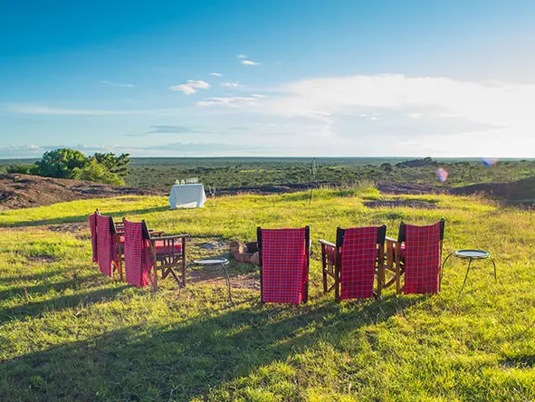 Enjoy a beautiful landscape of the grassy savannah studded with thorn trees and rocky outcrops.