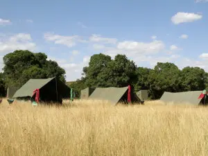The remote camp in the Mara borders the Ngama Hills and the Oloololo Escarpment.