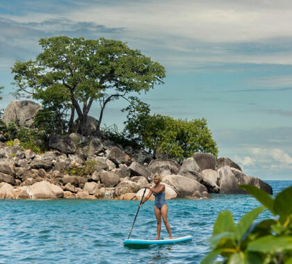 Stand up paddle board on the beaches of Likoma Island.