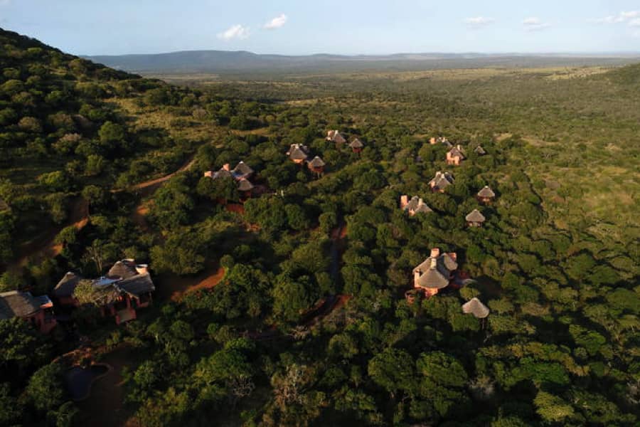 Aerial view of Thanda Safari Lodge, South Africa | Go2Africa