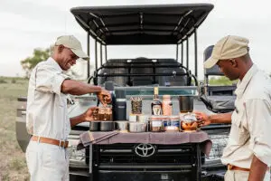 Parada para el café.