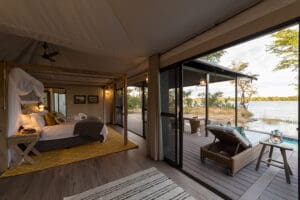Todas las suites dan a una terraza privada.