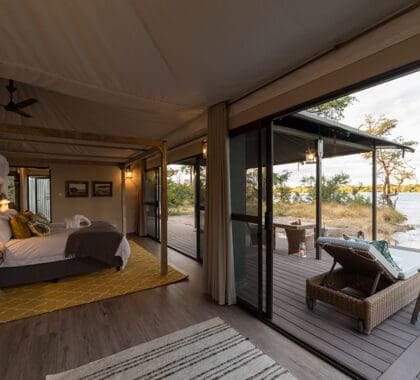 Each suite walks out onto a private deck.