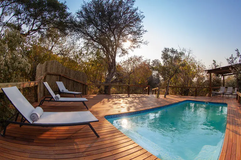 Splash Camp’s main area is enhanced by a plunge pool.