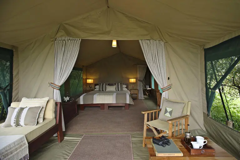 Rekero Camp tent interior.