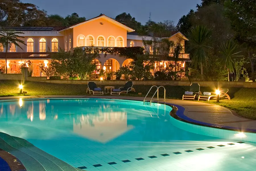 Swimming pool at House Of Waine.