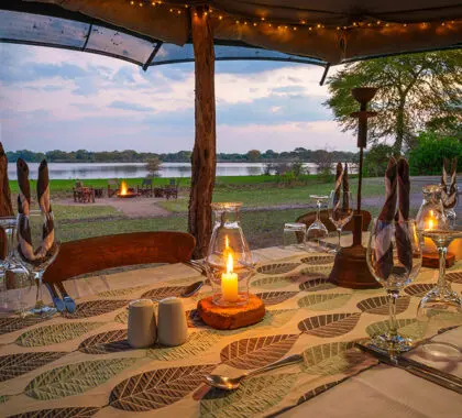 El escenario perfecto para la cena. 