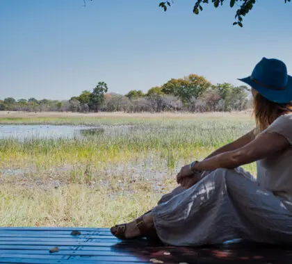 Soak in the incredible African bush views. 