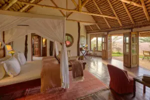 Spacious bedroom suites.