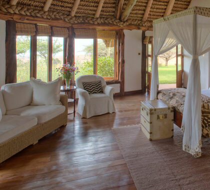 Interior of your suite at Kirafu House.