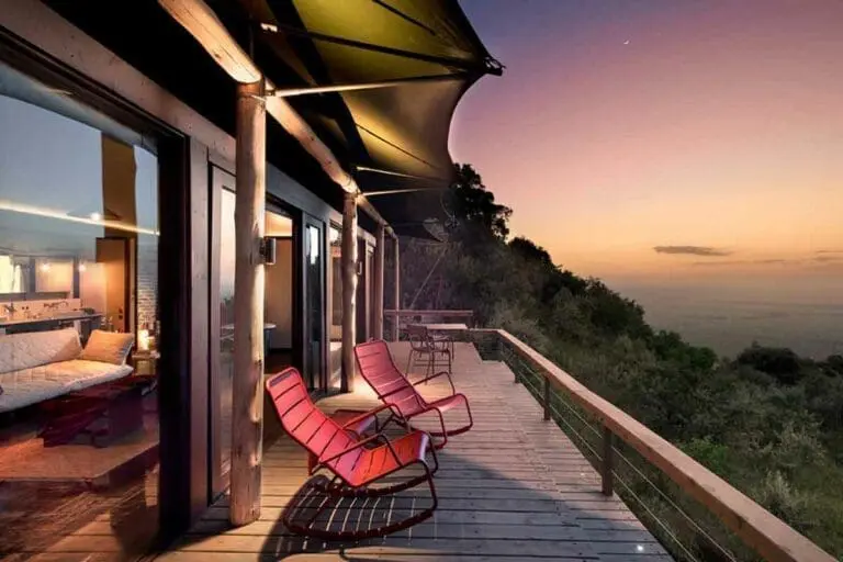 Incredible view from your Angama Mara suite, overlooking Kenya’s Maasai Mara.