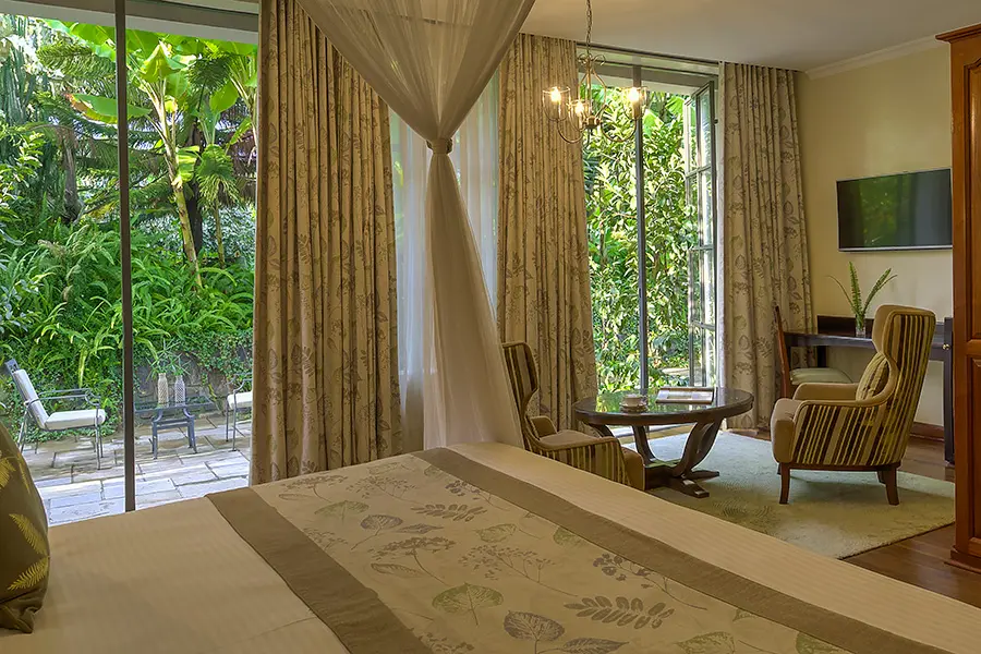 Una cómoda habitación de lujo ofrece un santuario privado en Bishop's House.
