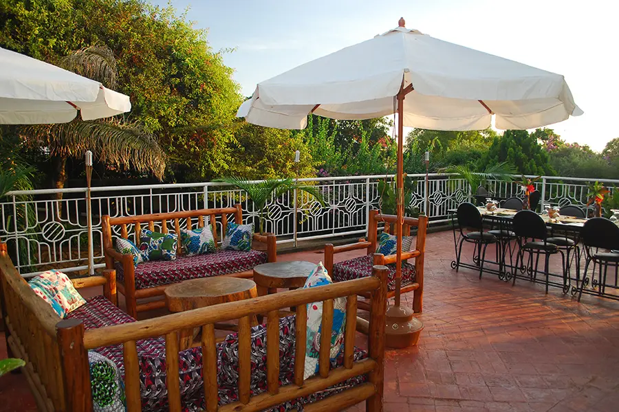 On the deck of Karibu Entebbe.