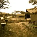 Olare Lamun Mobile Camp, is set on the banks of the Mara River.
