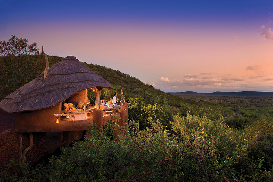 Exterior view of Madikwe Safari Lodge in Madikwe Game Reserve, South Africa.
