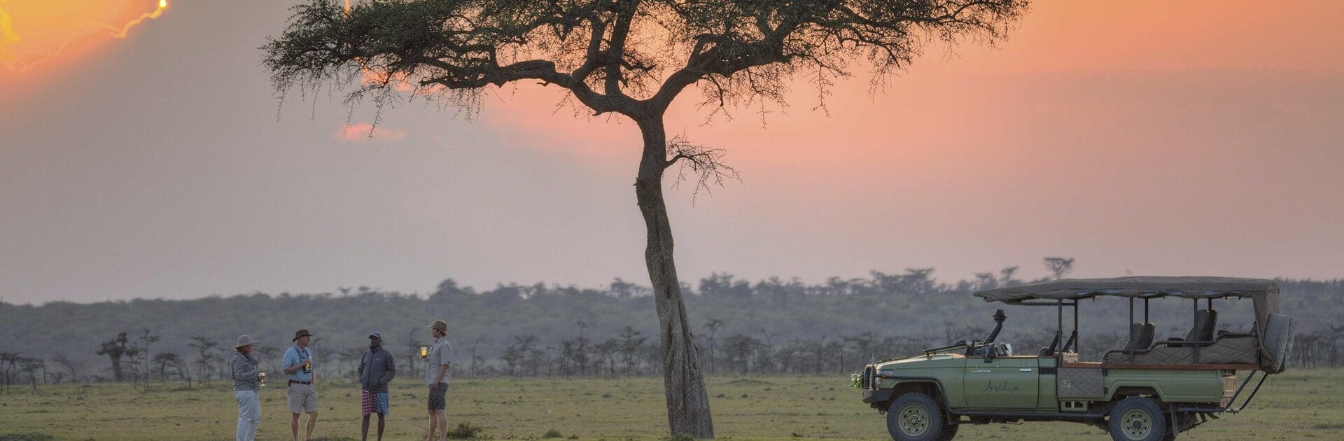 Safari al atardecer con el Campamento Naboisho en el Masai Mara, Kenia | Go2Africa