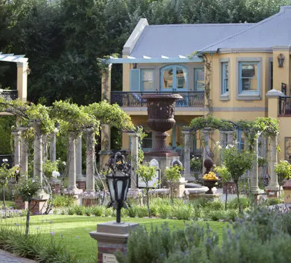 The French countryside inspired Franschhoek Country House & Villas.