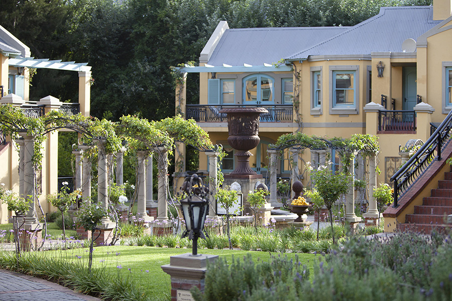 The French countryside inspired Franschhoek Country House & Villas.