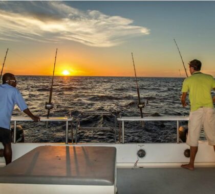 Opt in to fishing excursions  to catch your own dinner.