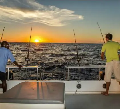 Opt in to fishing excursions  to catch your own dinner.