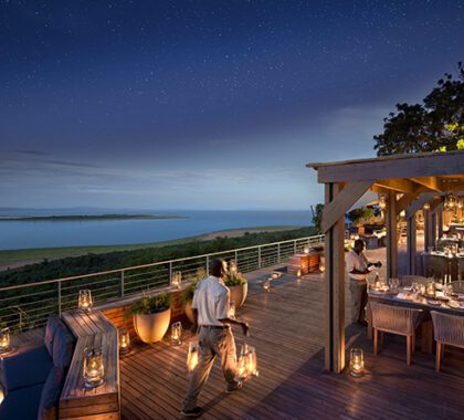 The luxurious Bumi Hills Safari Lodge offers sensational views of Lake Kariba.